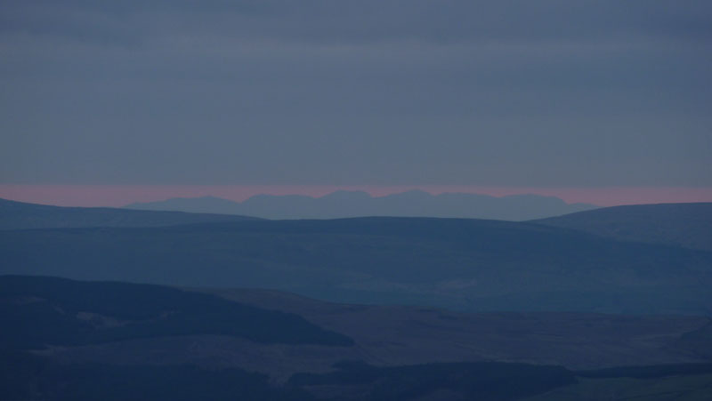 Lakeland Fells from Pendle Hill